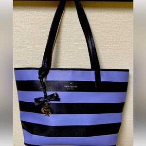 Black and purple Kate Spade Tote bag